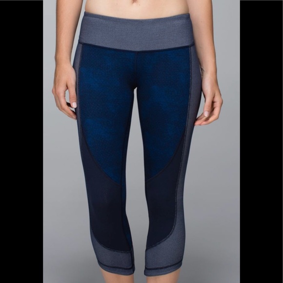 lululemon athletica Pants - Lululemon Sashiko Wunder Under Blue Denim